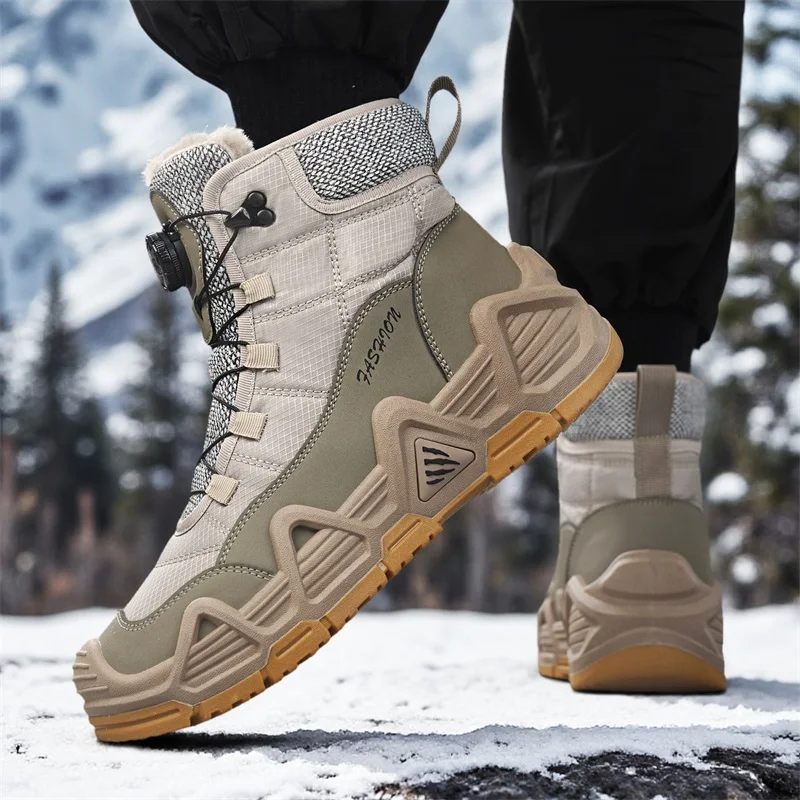 Warm Fur Outdoor Mens Combat T - Waterproof Winter Boot 评论和价格