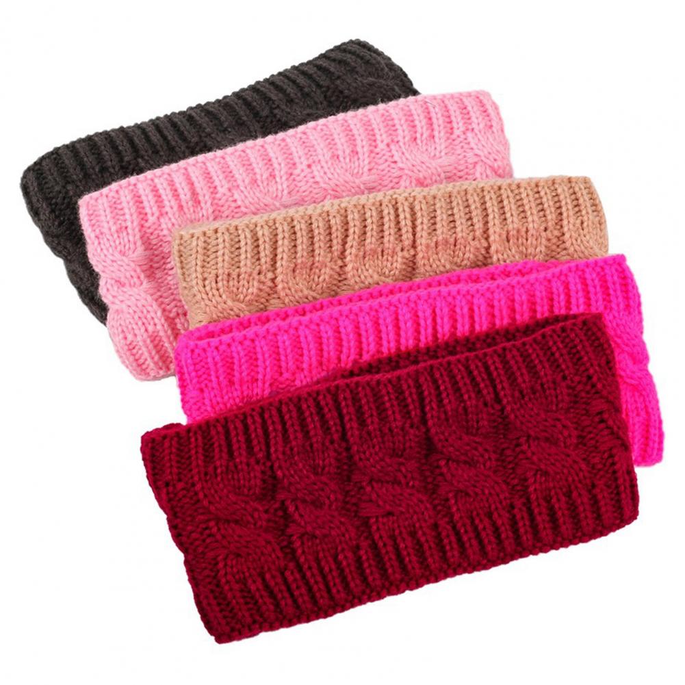 Elastic Knitted Hair Band Wint - Fleece Ear Warmer Band 评论和价格