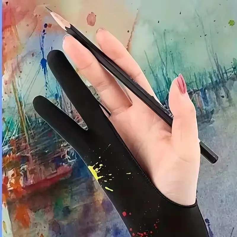 Two-Fingers Anti-touch Paintin - Touch Screen Gloves 评论和价格