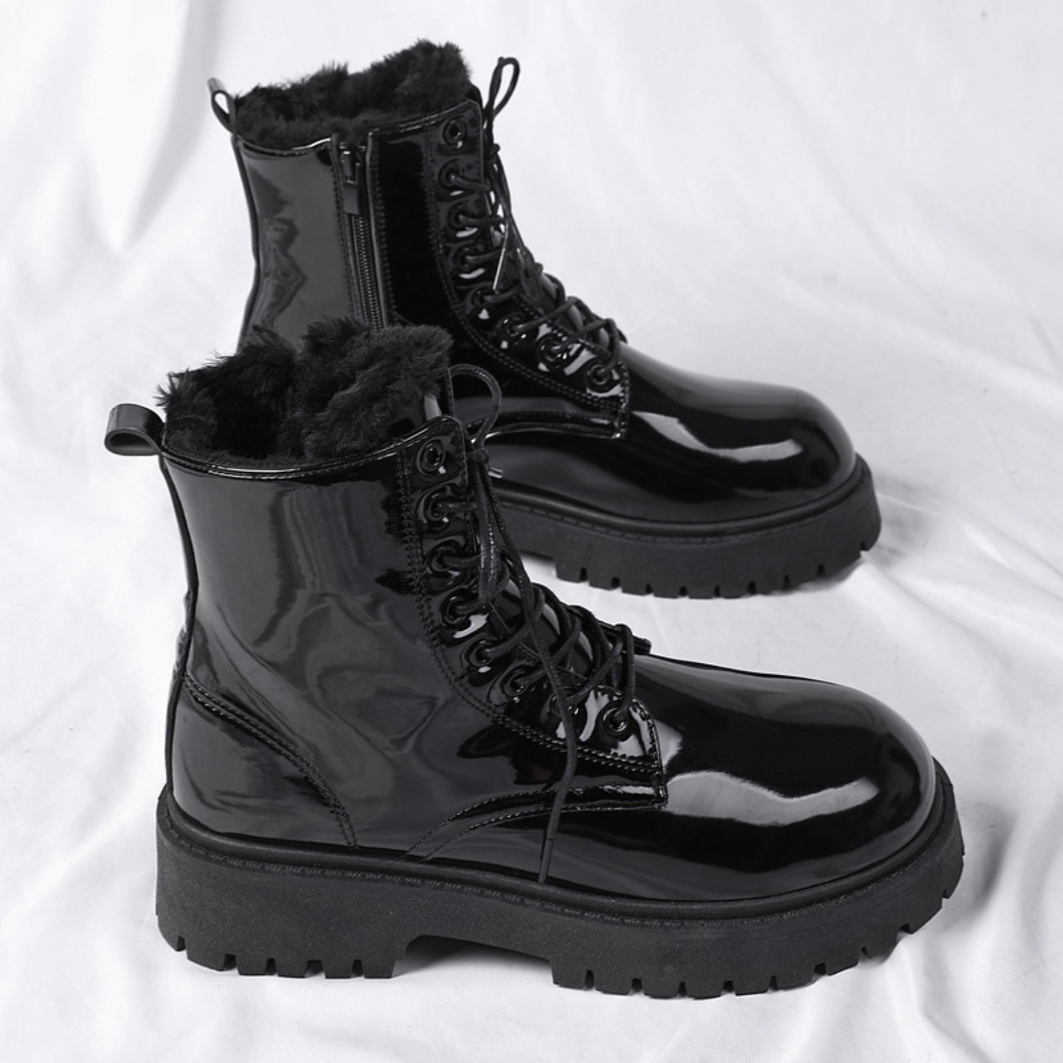 Men's warm plush high-top boot - Waterproof Winter Boot 评论和价格