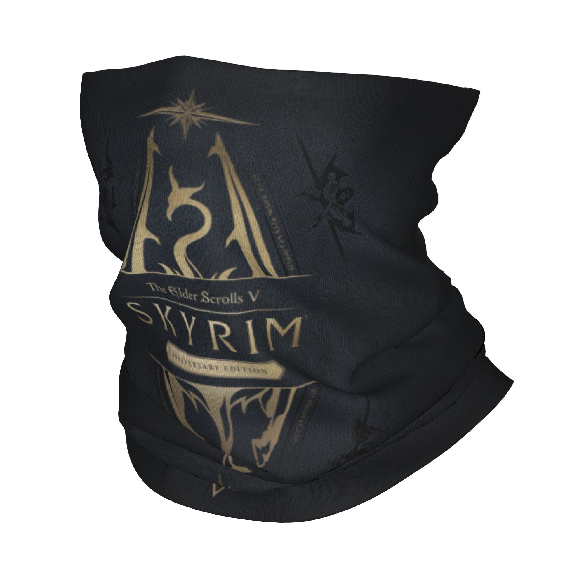 Custom Skyrim Logo Bandana Win - Neck Gaiter Fleece 评论和价格