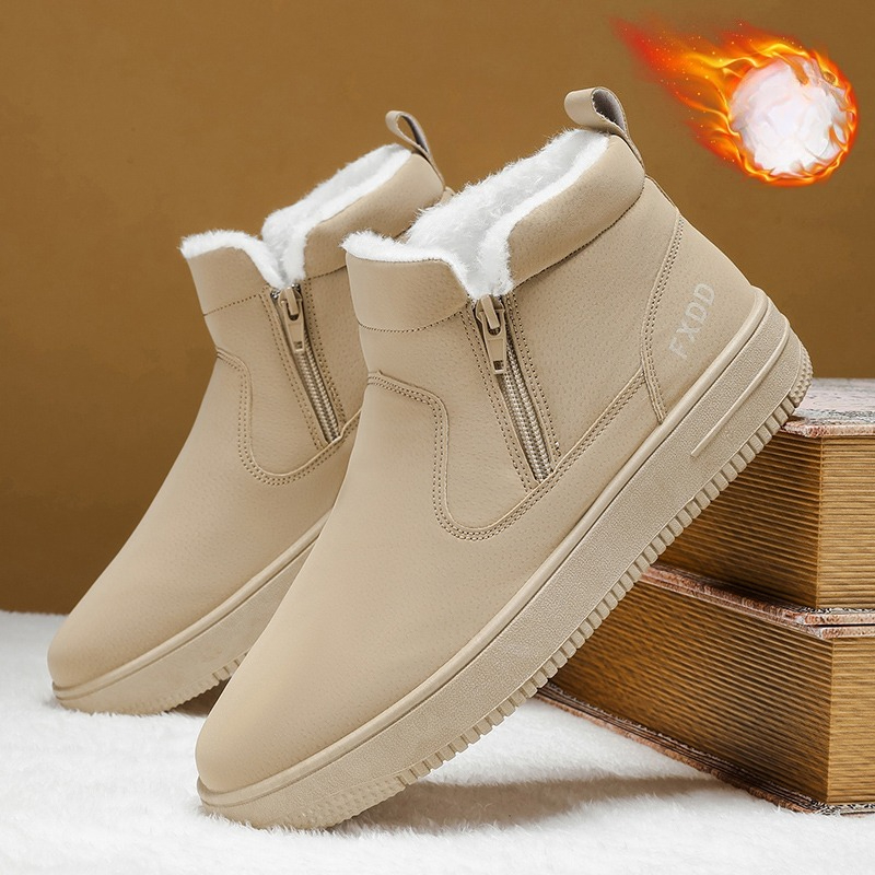 Slip on Fleece Lined Boots Com - Waterproof Winter Boot 评论和价格