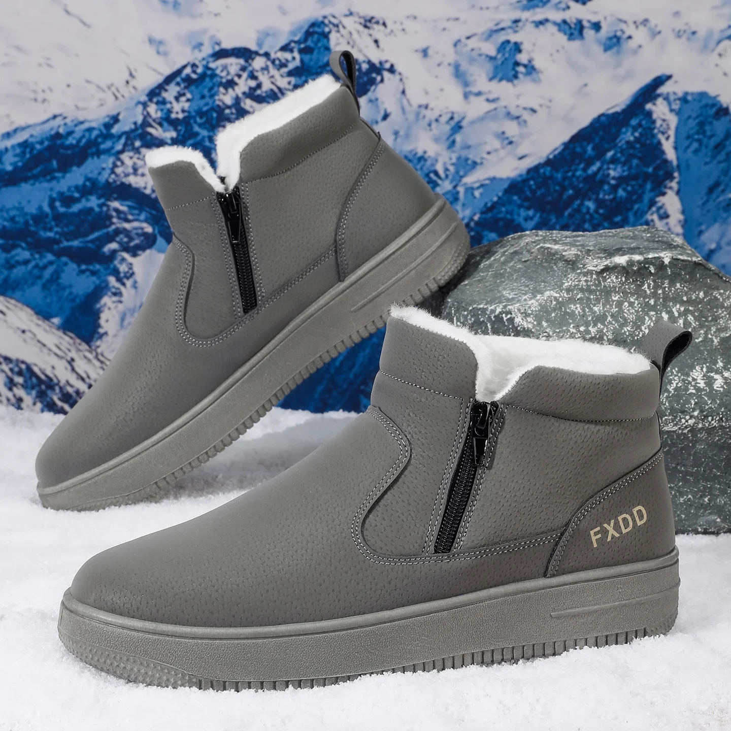 Slip on Fleece Lined Boots Com - Waterproof Winter Boot 评论和价格