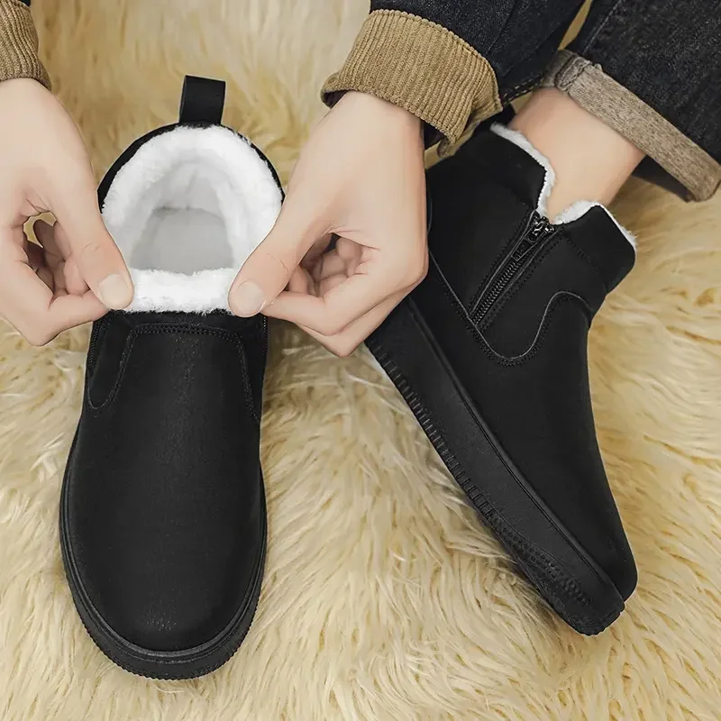 Slip on Fleece Lined Boots Com - Waterproof Winter Boot 评论和价格