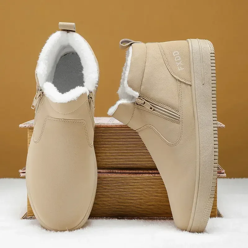Slip on Fleece Lined Boots Com - Waterproof Winter Boot 评论和价格