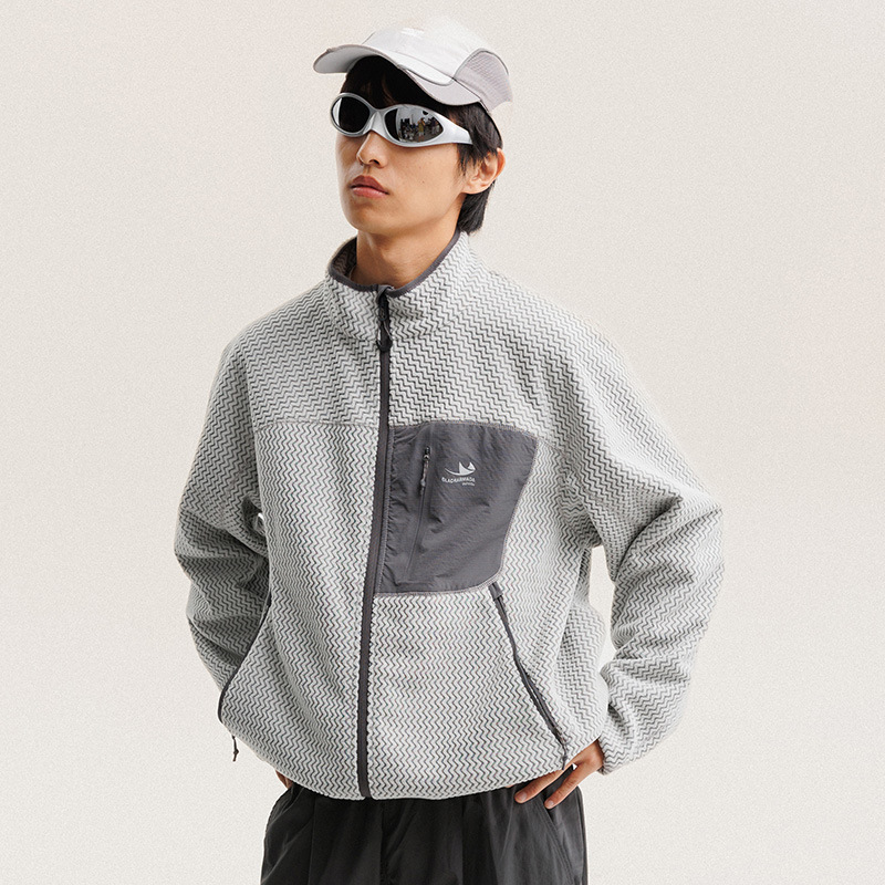 Autumn Winter Polar Fleece Wav - Wool Coat Peacoat 评论和价格