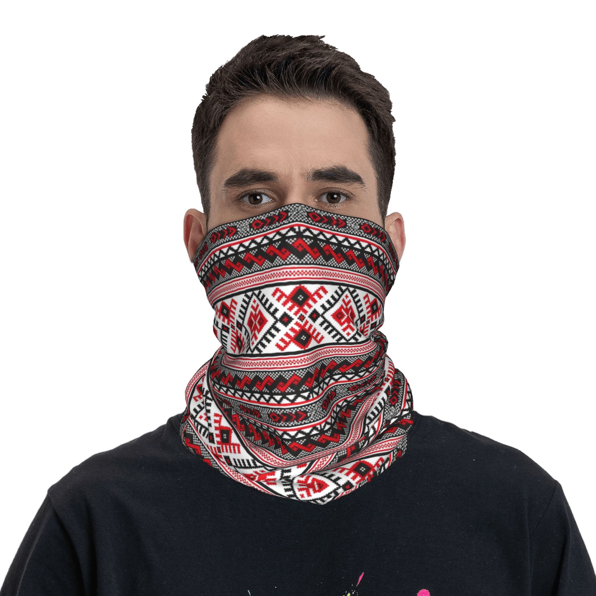 Custom Ukrainian Vyshyvanka Em - Neck Gaiter Fleece 评论和价格