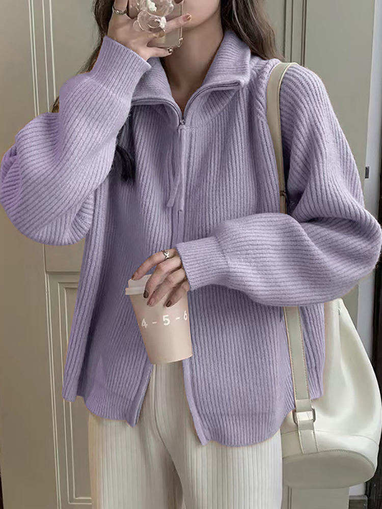 Autumn Winter Woman Fashion Kn - Wool Coat Peacoat 评论和价格