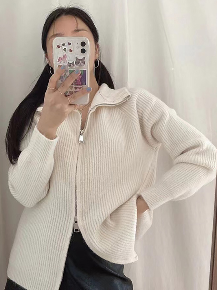 Autumn Winter Woman Fashion Kn - Wool Coat Peacoat 评论和价格