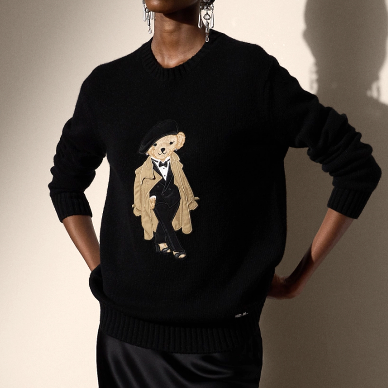 Trench Teddy Bear Knit Sweater - Wool Coat Peacoat 评论和价格