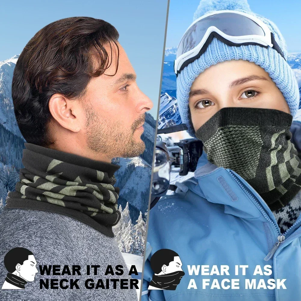 Winter Ring Tube Soft Bandana  - Neck Gaiter Fleece 评论和价格